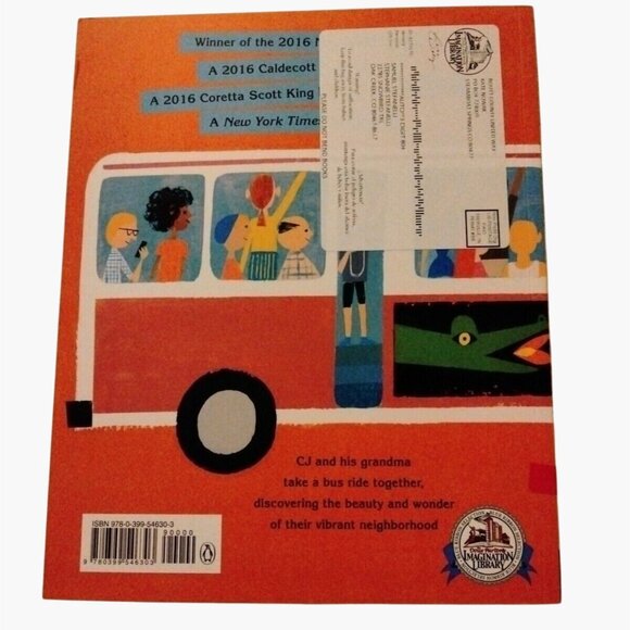 Last Stop On Market Street Paperback Imagination Library Matt De La Pena - Picture 2 of 2